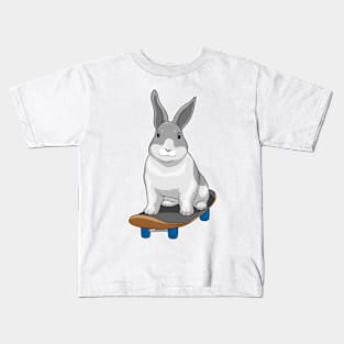 Rabbit Skater Skateboard Kids T-Shirt